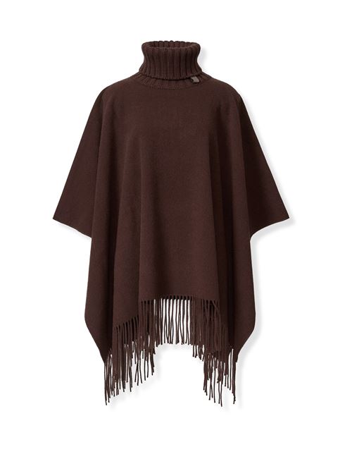 CASHMERE BLEND PONCHO FABIANA FILIPPI | SAD215A8021269 EBANO